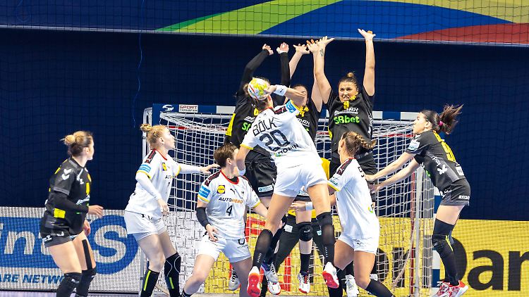 Emily Bölk stand gegen Montenegro zu oft vor einer Wand.