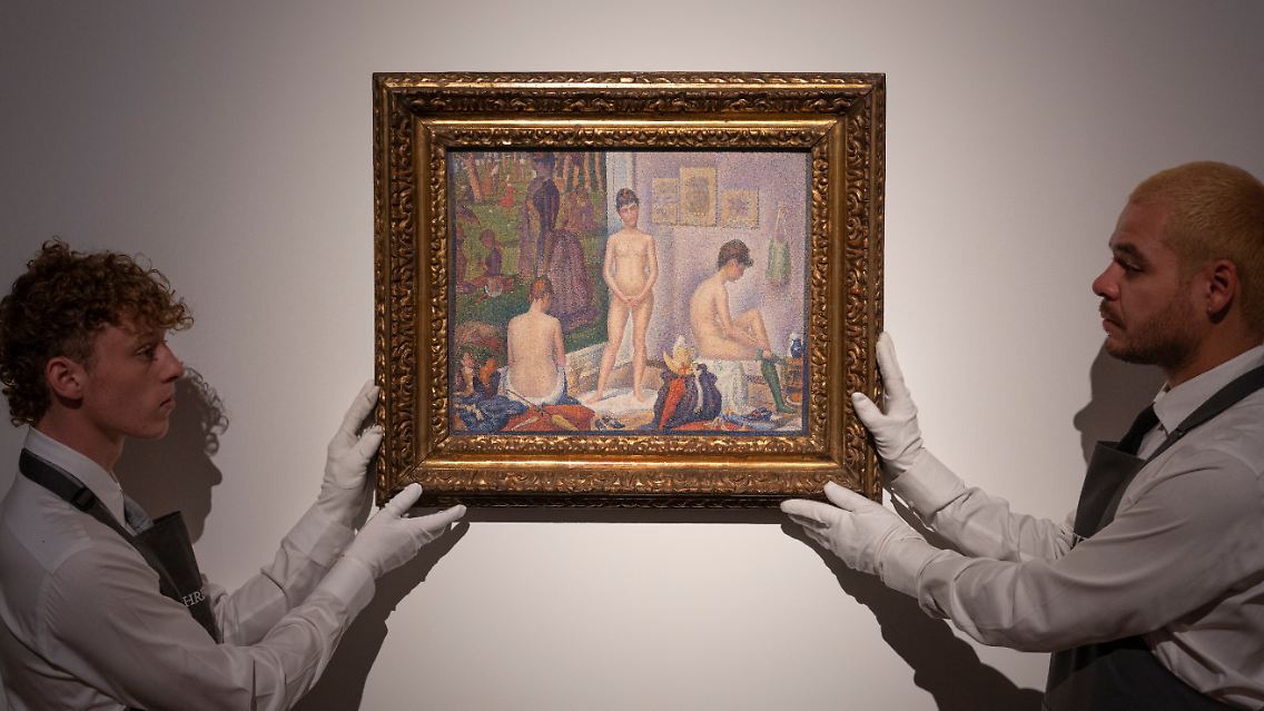 Georges Seurats "Les Poseuses, Ensemble (petite version)" wechselte für 149 Millionen Dollar den Besitzer.