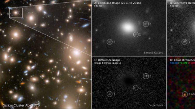 Die Bilder der NASA zeigen die Supernova, die durch die Explosion entstanden ist. 