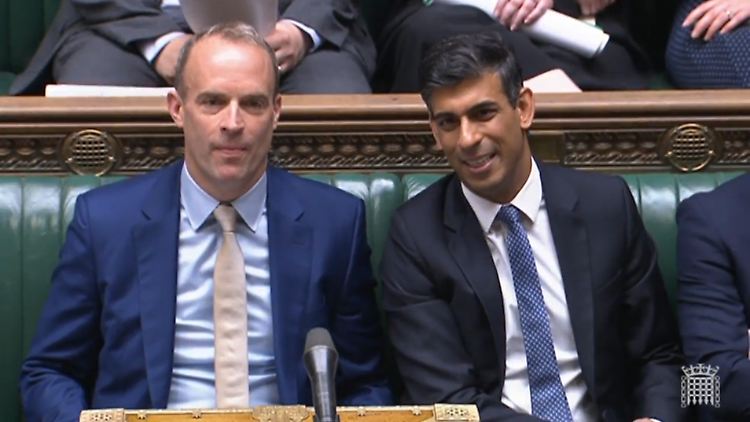 Raab und Sunak stehen sich nahe.