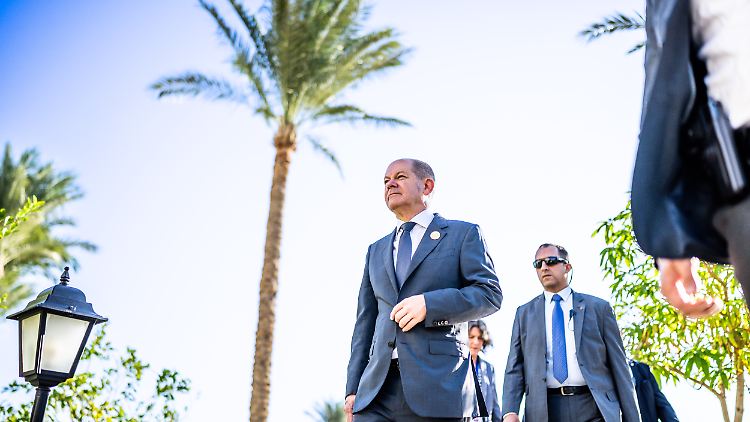 Kanzler Olaf Scholz hatte sich bei seinem Besuch für die Freilassung des inhaftierten ägyptischen Demokratieaktivisten Alaa Abdel Fattah eingesetzt. 