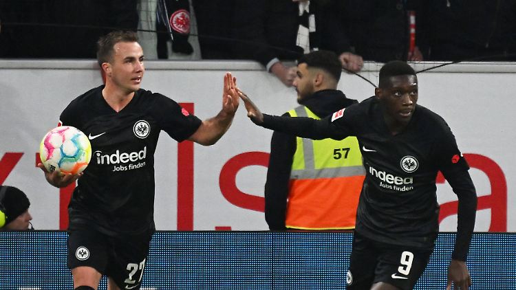 Mario Götze und Randal Kolo Muani produzierten den Frankfurter Ausgleich.