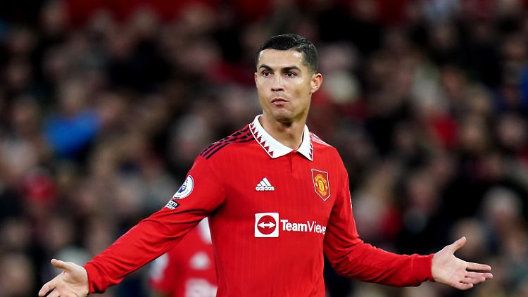 Cristiano Ronaldo im Trikot von Manchester United.