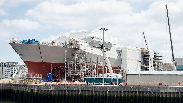 Die HMS Glasgow soll noch in diesem Jahr zu Wasser gelassen werden. 