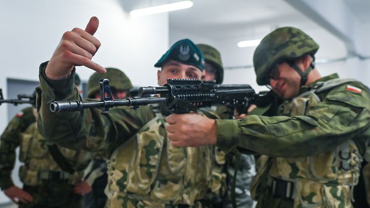 Die Warschauer-Armee bei einem Trainingstag Ende Oktober.