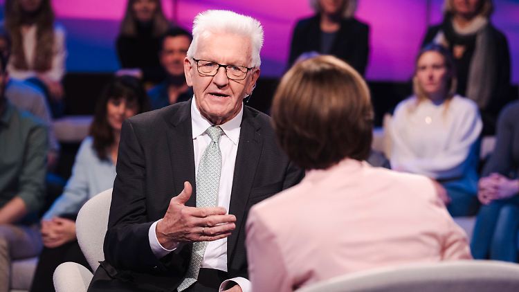 Kretschmann zeigt Verständnis für das Anliegen der Jugendlichen, zieht aber die Mittel infrage. 