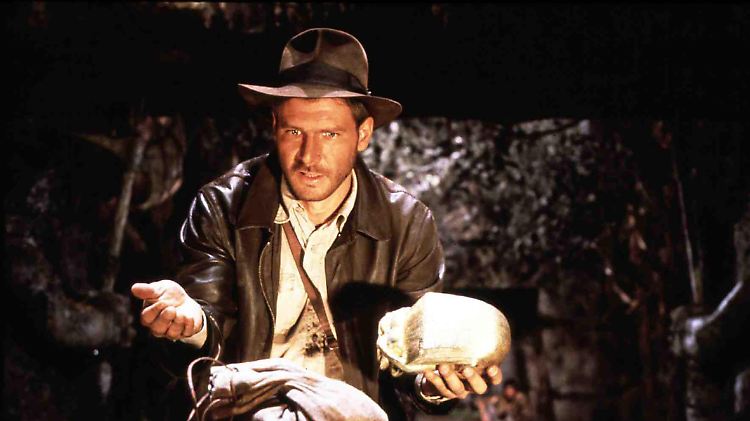 Harrison Ford in "Jäger des verlorenen Schatzes". Ungefähr so soll Indy auch in der Anfangsszene des neuen Films aussehen.