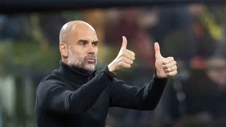 Pep Guardiola freute sich über seinen Wechsel-Coup.