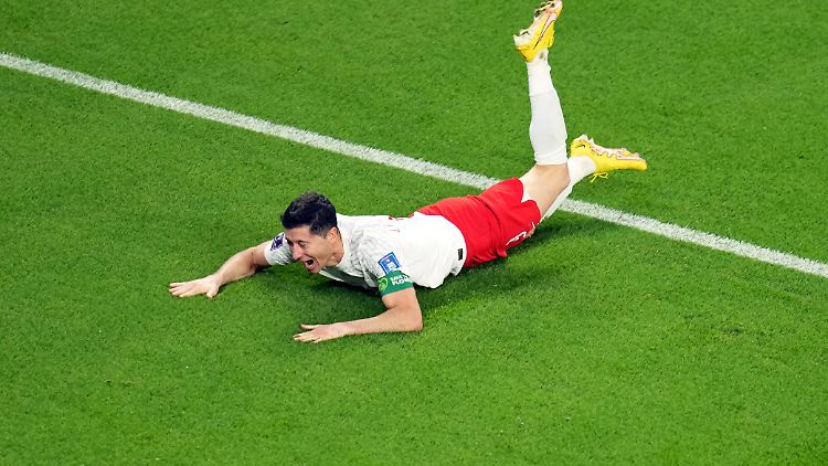 Von Robert Lewandowski fiel offenbar eine große Last ab.