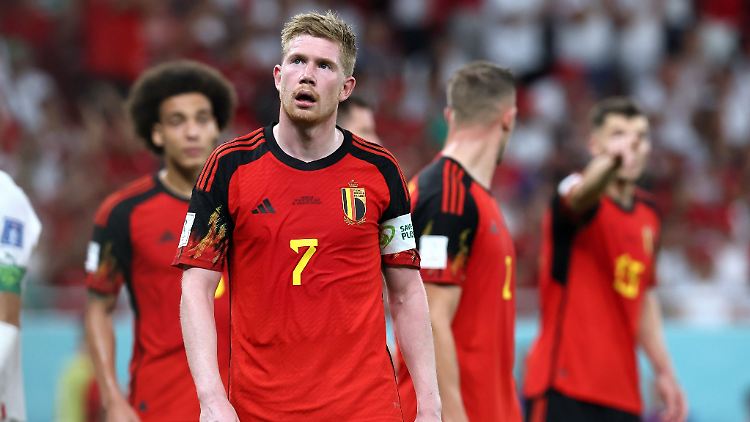Die Belgier um Kevin De Bruyne hatten viel zu besprechen.