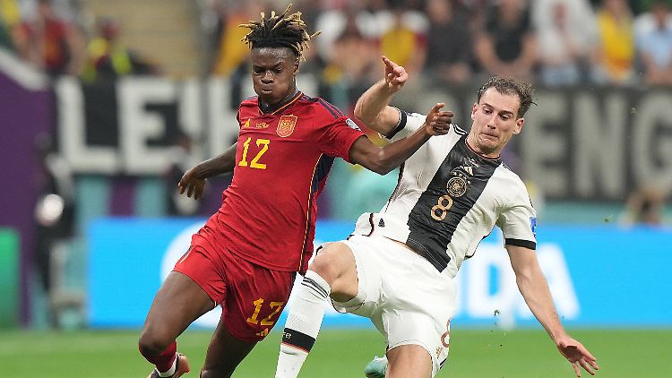 Das schmissige Tackling von Leon Goretzka hinterlässt bleibenden Eindruck. 