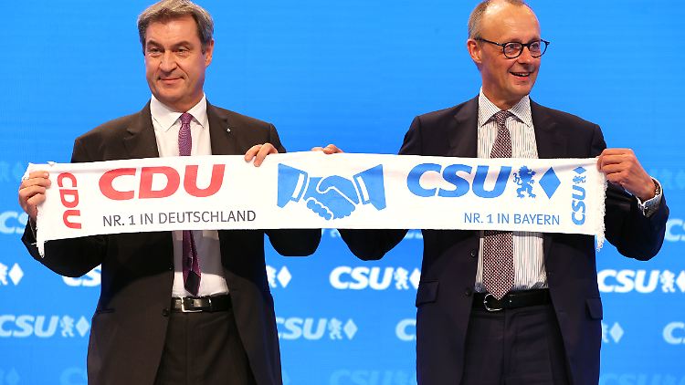 Beim CSU-Parteitag Ende Oktober demonstrierten Markus Söder und Friedrich Merz Einigkeit in der Union.