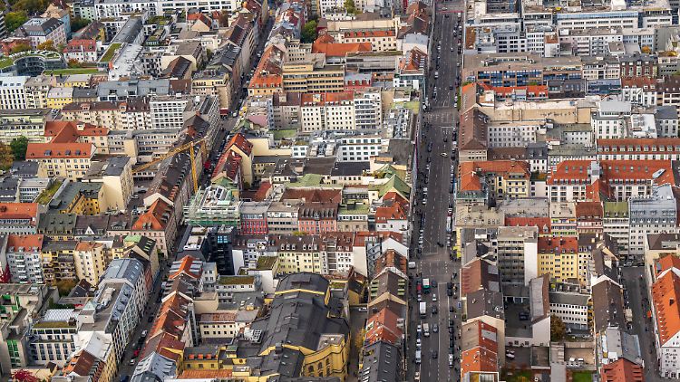 Blick auf die Münchner Innenstadt: Bayerns Landeshauptstadt verzeichnet mit 0,2 Prozent Leerstand die niedrigste Quote in Deutschland.