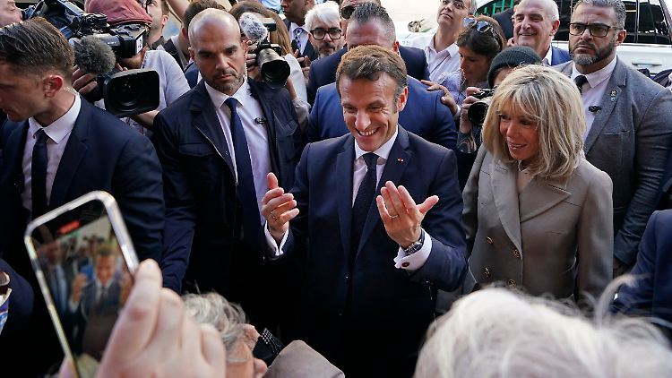 Hatten sichtlich Spaß in New Orleans: Emmanuel Macron und seine Frau Brigitte.