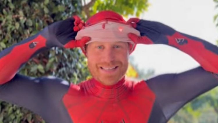 Die Maske wird gelüftet - und dahinter versteckt sich Prinz Harry.