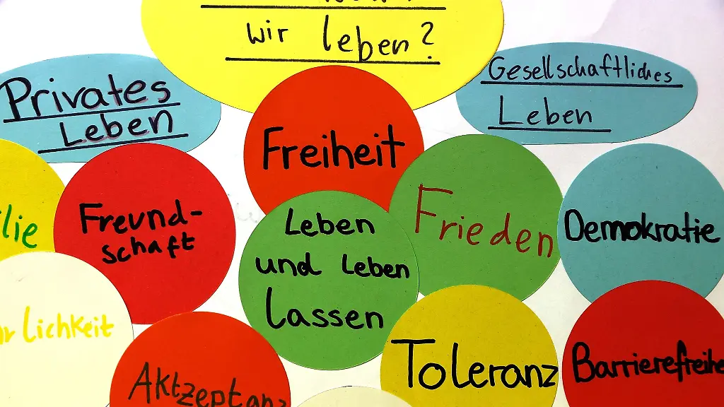 An-einer-Wand-eines-Gymnasiums-haengt-ein-Plakat