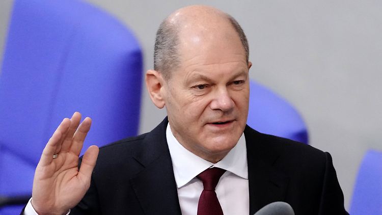 Olaf Scholz wird am 8. Dezember 2021 als Bundeskanzler vereidigt.