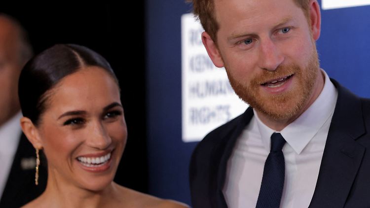 Harry und Meghan am Mittwoch auf einer Gala in New York.