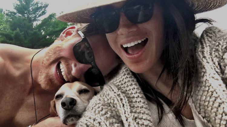 Der Rest der Königsfamilie dürfte nicht so gute Laune haben wie sie: Prinz Harry und Herzogin Meghan.