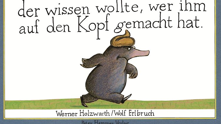 Der kleine Maulwurf stellt energische Nachforschungen zum Urheber des Haufens an.