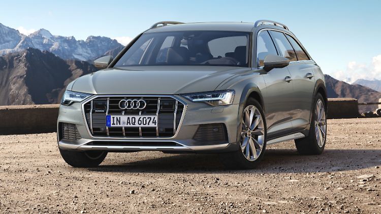 Unterfahrschutz und Kotflügelverkleidung kennzeichnen den etwas höher liegenden A6 Allroad.