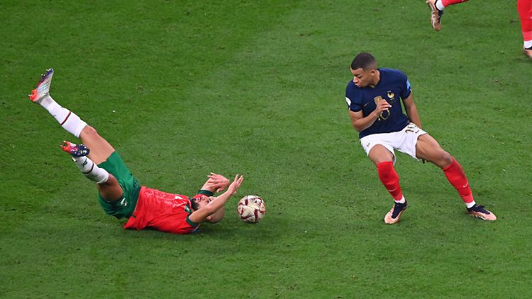 Kylian Mbappé erzielte zur Abwechslung mal kein Tor, war aber trotzdem einer der Matchwinner gegen Marokko.