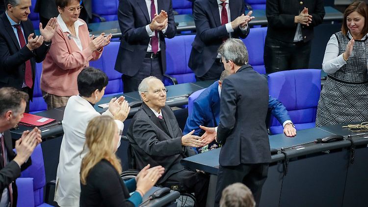 Standing Ovations für Wolfgang Schäuble
