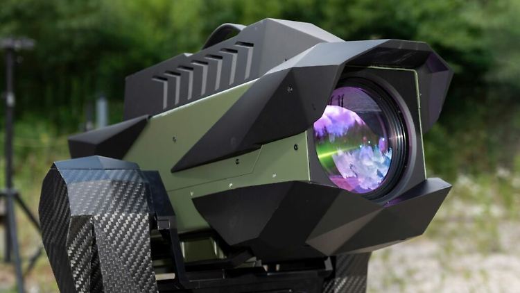 Eine tragbare Laserwaffe der Firma MBDA.