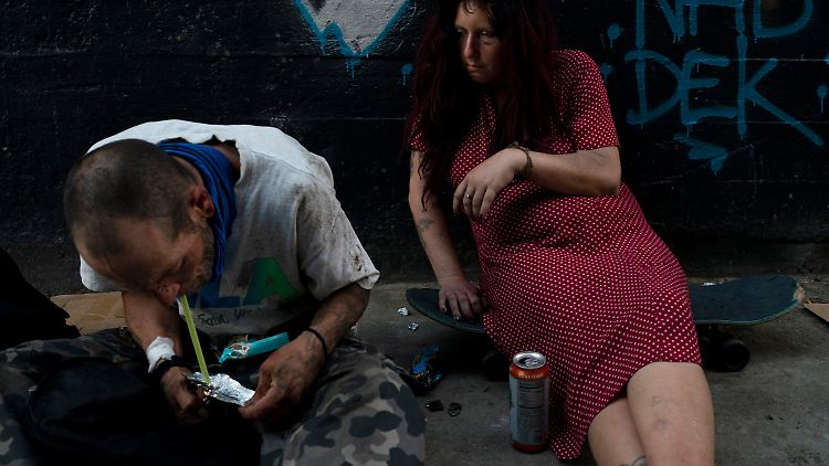 Fentanyl-Konsumenten in Los Angeles.