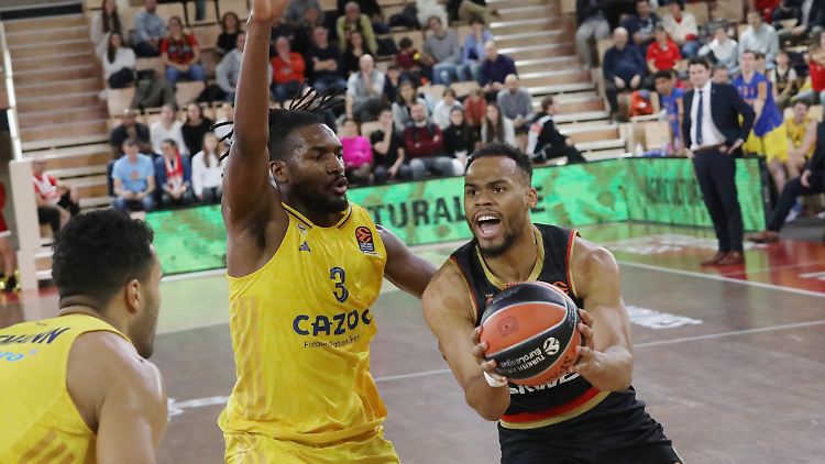 Alba Berlin (in Gelb) verlor auch in Monaco.