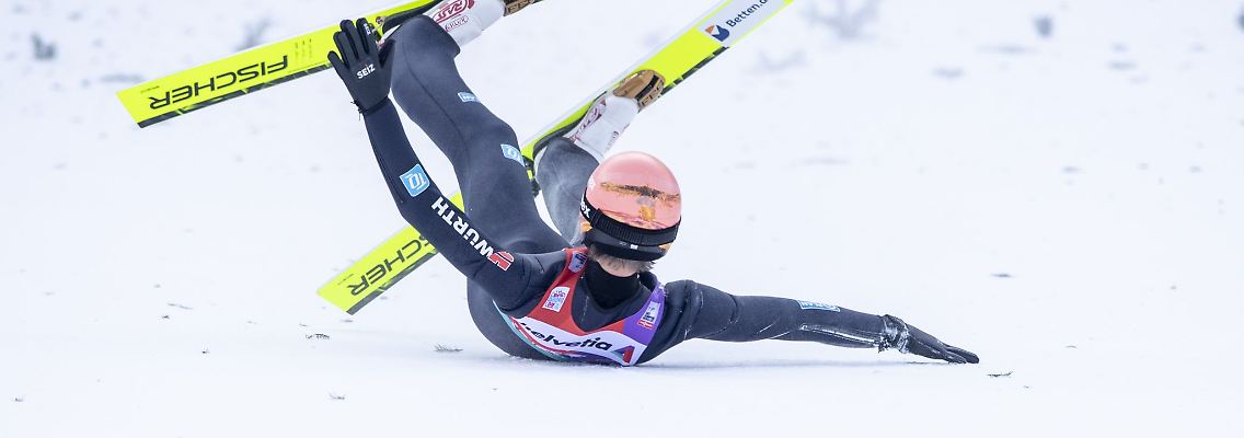 Stürzte in Engelberg: Karl Geiger.