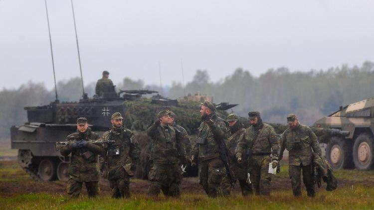 Bundeswehrsoldaten bei einer Übung in der Colbitz-Letzlinger Heide.