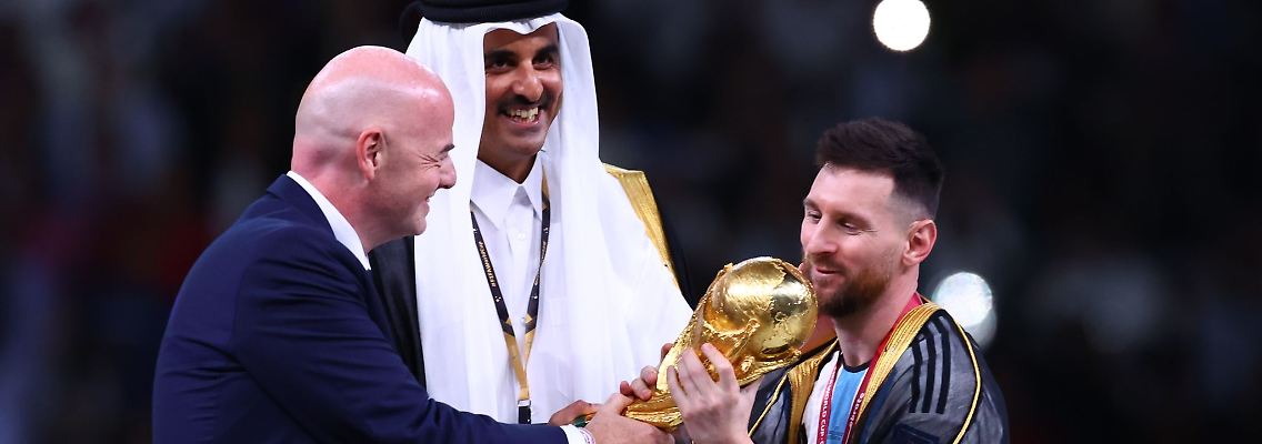 Schien selbst wenig begeistert von der Aktion: Argentiniens Kapitän Lionel Messi im Bischt.
