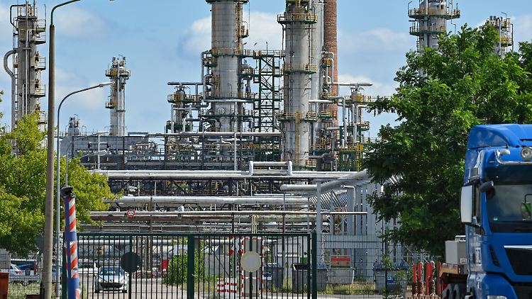 In der Raffinerie in Schwedt wird russisches Rohöl weiterverarbeitet.