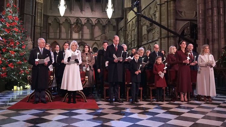 In der Kirche waren sie schon, und zwar zum Christmas Carol Service in Westminster Abbey.