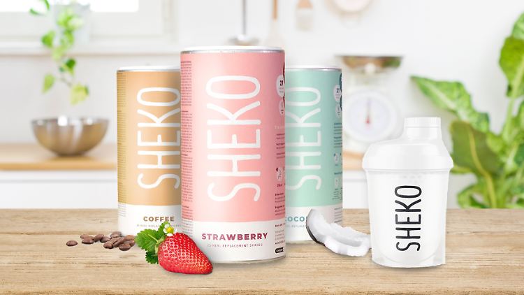 Die Abnehm-Shakes von Sheko unterstützen bei der Gewichtsreduktion.
