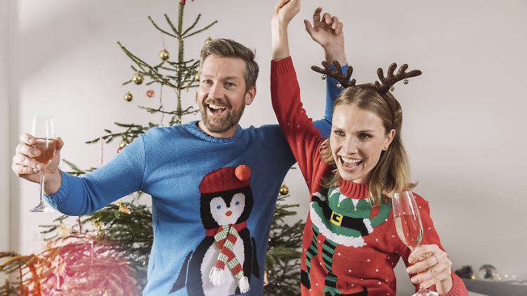 Jubel, Trubel, Weihnachtszeit! Diese beiden hier sind am hellichtem Tage eindeutig merry - also angetüdelt, aber in a good way. 