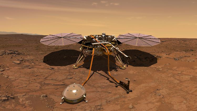 "Insight" war laut DLR die erste rein geophysikalische Marsmission.