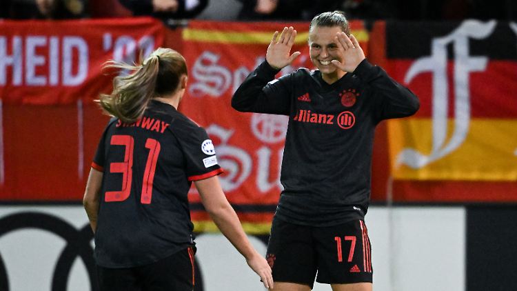 Führten den FC Bayern zum Erfolg: Georgina Stanway und Klara Bühl.