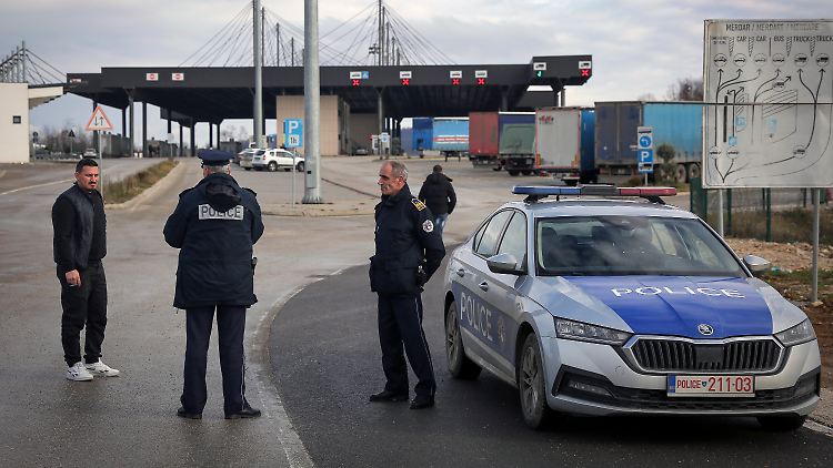 Merdare ist der wichtigste Grenzübergang für Lkw.
