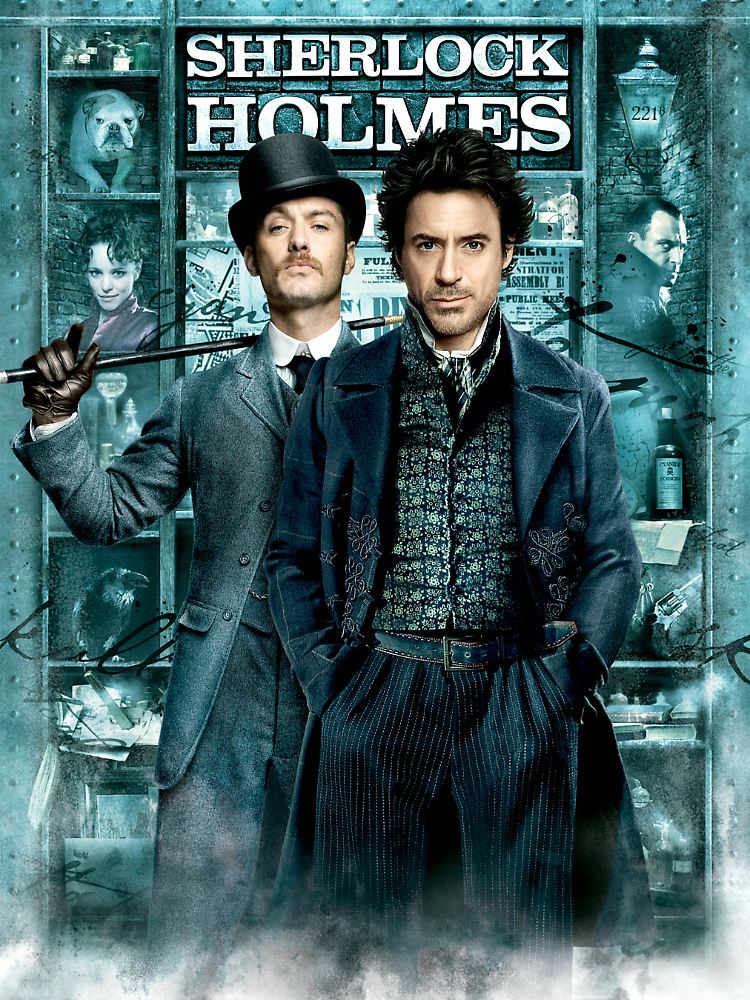 Jude Law mit Robert Downey Jr. in "Sherlock Holmes" - hier spielt er den Watson.
