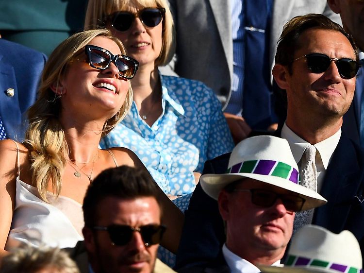 Glücklich: 2019 heiratete Jude Law Phillipa Coan - hier beide im Juli 2019 in Wimbledon.
