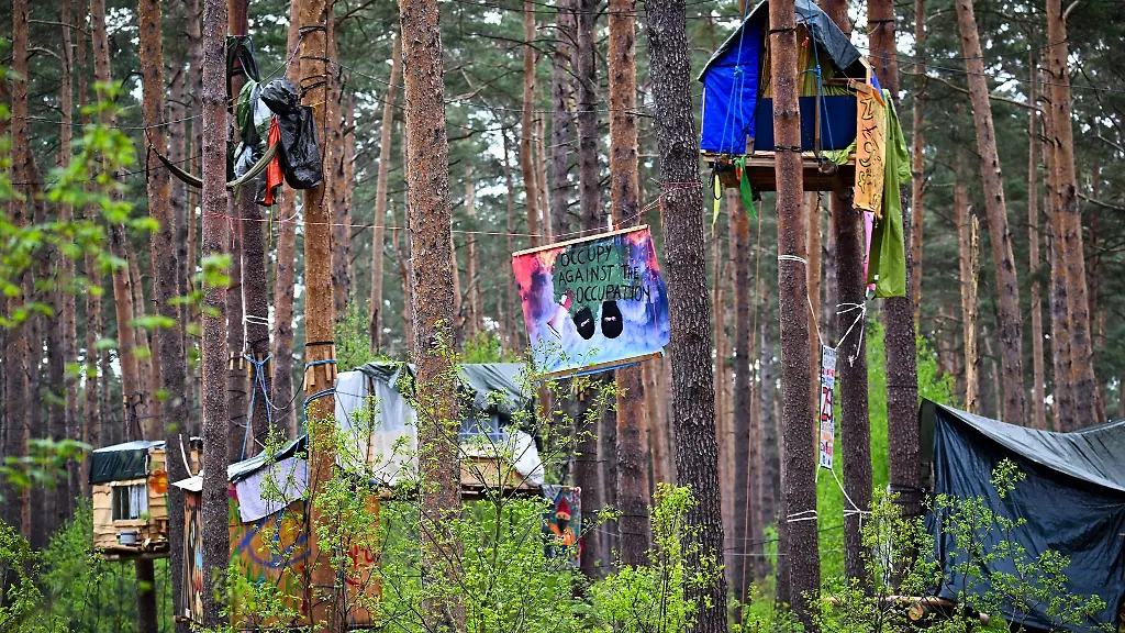 Aktivisten-der-Initiative-Tesla-stoppen-haben-Baumhaeuser-gebaut