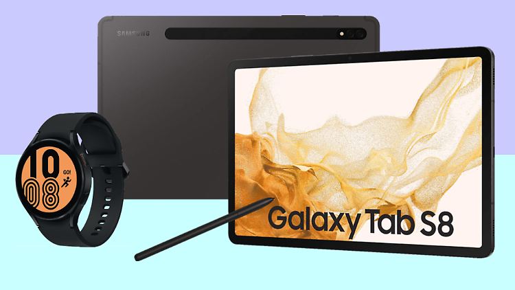 Starkes Paket: Zum Galaxy Tab S8 gibt es bei Saturn eine Galaxy Watch 4 gratis.