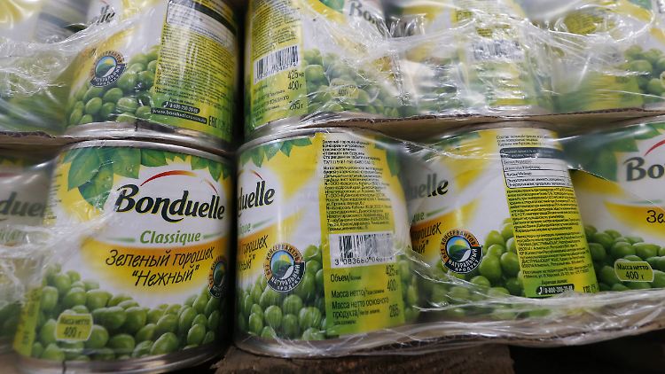 Bonduelle liefert weiterhin nach Russland - aber nicht an die Armee, wie der Konzern betont.