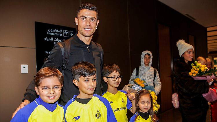 Ronaldo ist gerade erst in Saudi-Arabien gelandet.