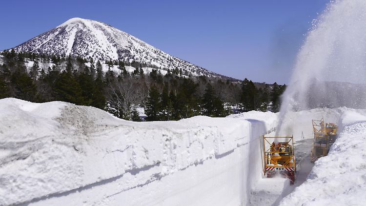 In und um Aomori liegt der Schnee meterhoch.