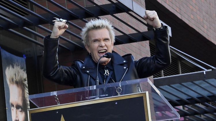 "Es ist wirklich verrückt zu erleben, wie ich so einen Award erhalte": Billy idol.