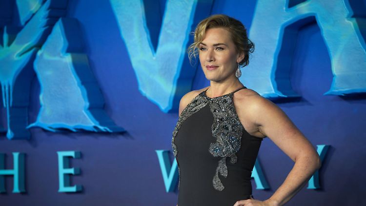 Kate Winslet bei der Weltpremiere von "Avatar:The Way of Water" in London.