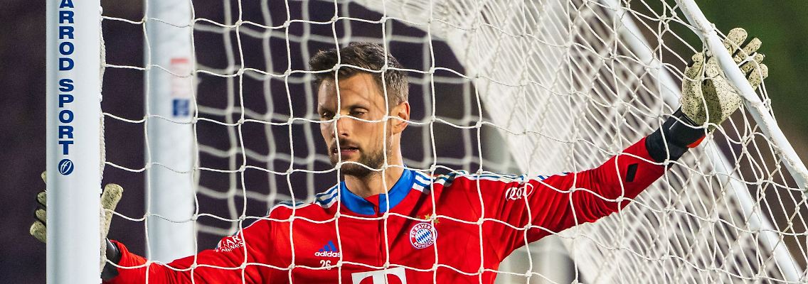 Bayerns Torhüter Sven Ulreich während einer Übungseinheit im Aspira-Sportpark.